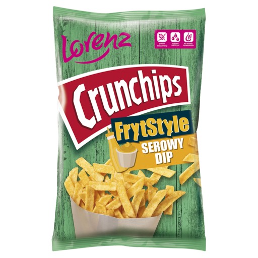 Crunchips FrytStyle Cheese Dip chipsy 90g