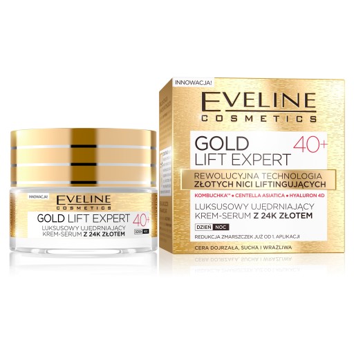 Krém-sérum Eveline Cosmetics Gold Lift Expert 40+