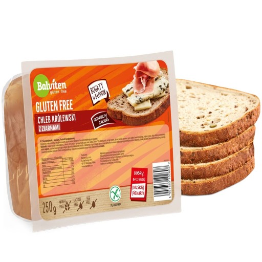 Kráľovský chlieb s tmavými zrnami. Bezlepkový