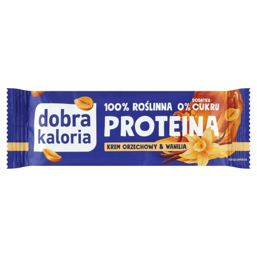 Proteínová tyčinka, arašidový krém a vanilka 45g Dobré