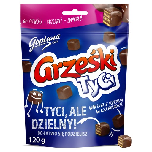Grześki Tyci Oblátky so smotanou v čokoláde 120 g