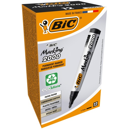 Permanentný popisovač čierny BIC 1 ks.
