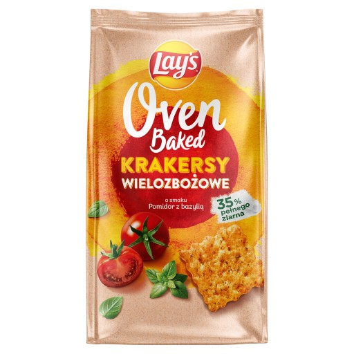 Lay's Oven Baked Crackers Tomato Basil 3x 80g