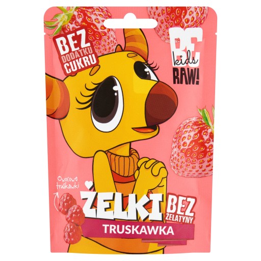 BeRAW! KIDS Jahodové želé bez cukru 35 g
