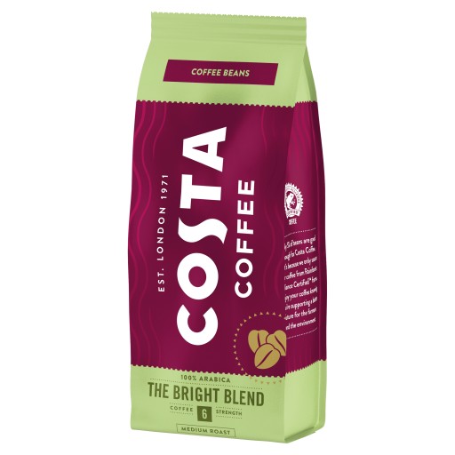 Costa The Bright Medium Pražená zrnková káva 200g