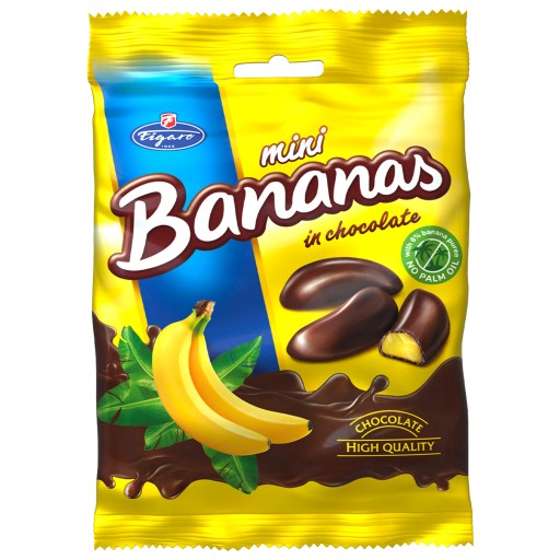 FIGARO MINI BANÁN V ČOKOLÁDOVEJ PENE 75G