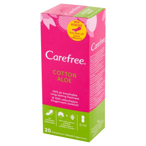 Bezstarostné Cotton Aloe slipové vložky 1 balenie - 20 ks