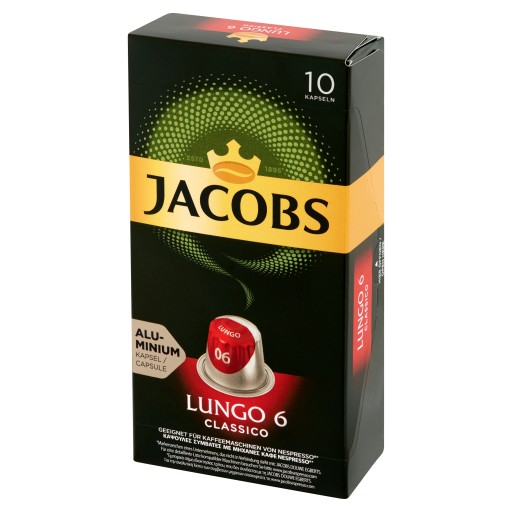 Kapsule pre Nespresso Jacobs Lungo 6 Classico 10 ks.