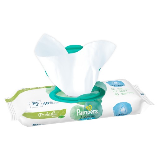 PAMPERS HARMONIE AQUA 99% VODA VLHČENÉ Utierky PRE BOJČATÁ 48KS