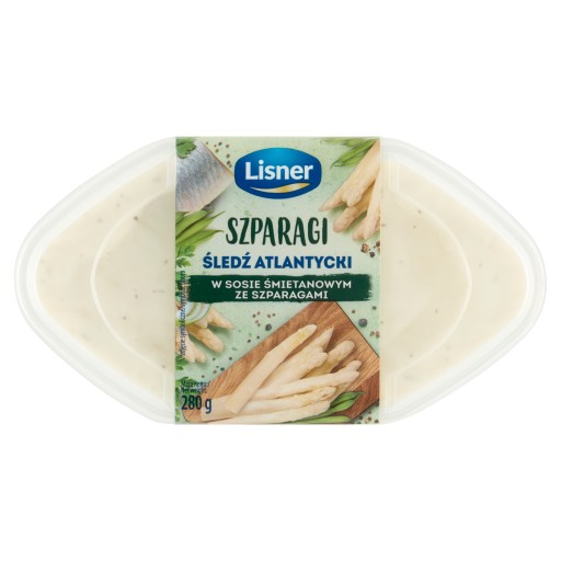 Filety zo sleďa Lisner v smotanovej omáčke so špargľou 280 g