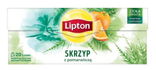 LIPTON bylinkový ochutený čaj HORSETTIE S POMERANČOM 20 vrecúšok