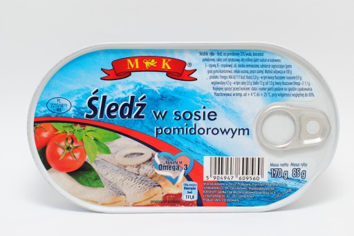 Sleď v paradajkovej omáčke 170g MK