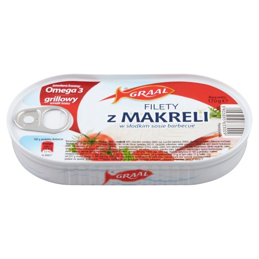 GRAAL Filety z makrely v sladkej barbecue omáčke 170 g