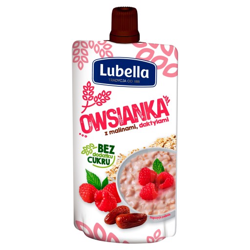 Lubella Ovsené vločky s malinami a datľami 100 g
