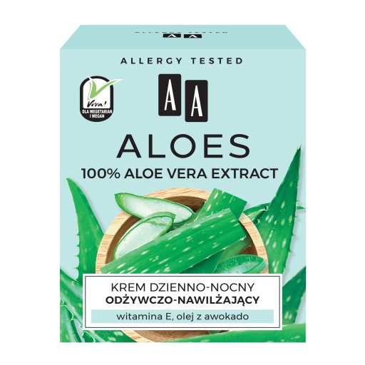 Denný a nočný výživný a hydratačný krém s výťažkom z AA Aloe Vera 50 ml