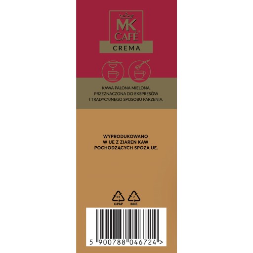 MK Cafe Crema mletá káva 500g