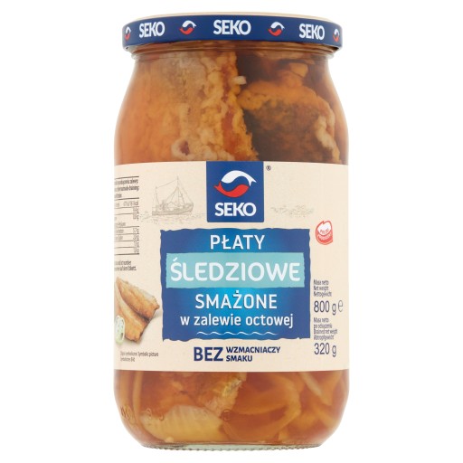 Sleďové vločky pražené v octovej omáčke seko 800g