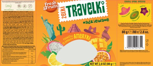 Wawel cestovné želé Amerika 80g