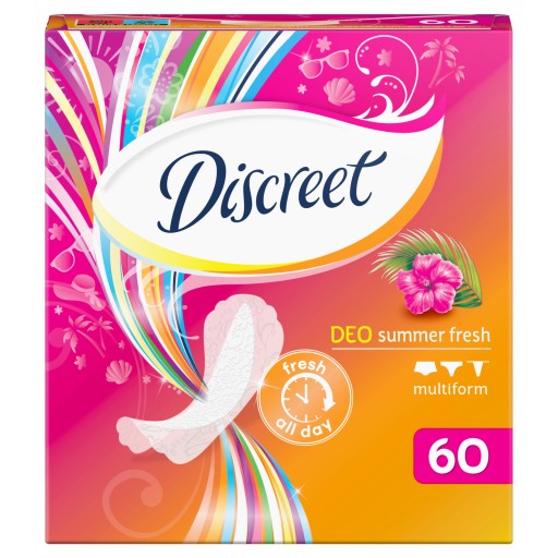 Diskrétne viactvaré letné svieže priedušné slipové vložky x 60