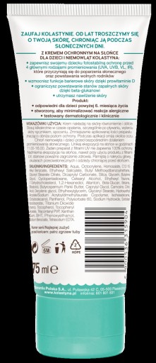 Kolastyna opaľovací krém 30 SPF 75 ml 150 g