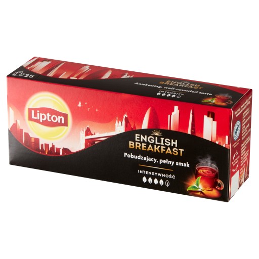 ČIERNY ČAJ ANGLICKÉ RAŇAJKY Lipton 25 vrecúšok