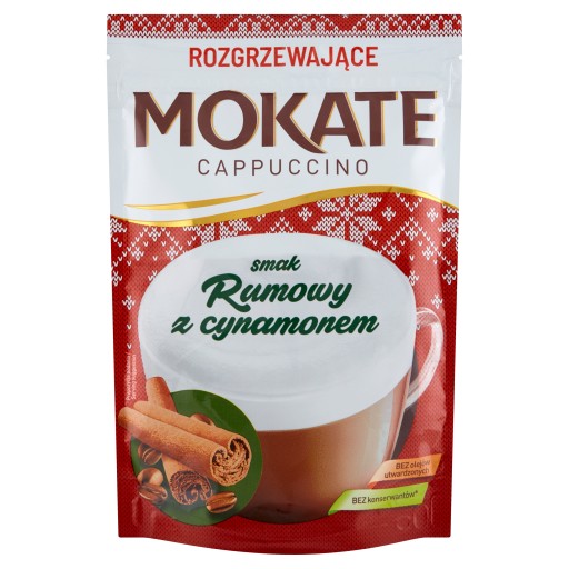 Zimná vianočná káva Cappuccino Rum so škoricou 110g Mokate