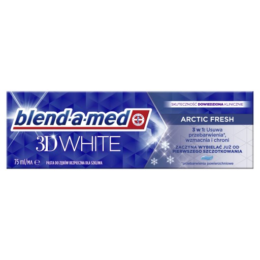 BLEND-A-MED 75ML 3D BIELA ARCTICKÁ FRESH