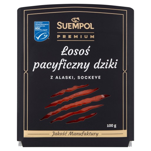 DIVOKÉ PACIFICKÉ PÔSKY SOCKEJE, STUDENÉ ÚDENÉ 100g SUEMPOL