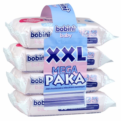 Bobini Baby sada vlhčených obrúskov 60 ks x 4
