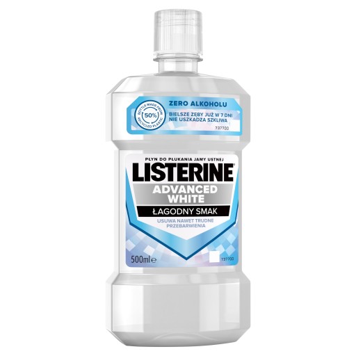Listerine Advanced White ústna voda 500 ml