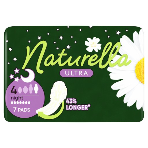 Naturella Ultra Night hygienické vložky s krídelkami, 7 ks.