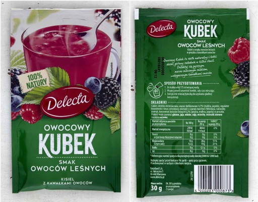DELECTA FRUIT hrnček ŽELÉ LESNÉ OVOCIE 30G x10