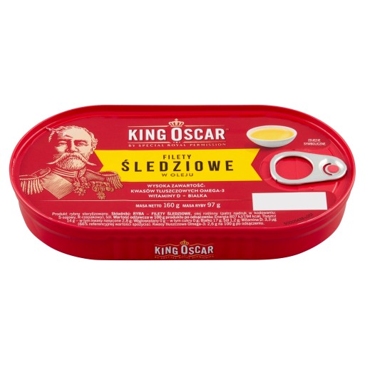 Filety zo sleďa v oleji 160G King Oscar