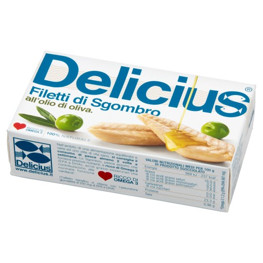 Delicius Filety z makrely v olivovom oleji 125 g