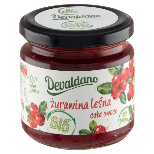 Devaldano Lesné brusnice v BIO géli 190 g