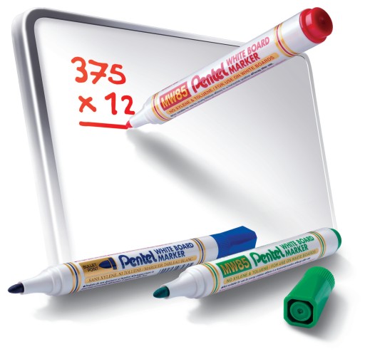 Popisovač PENTEL za sucha, sada 4 ks, MW85-4W