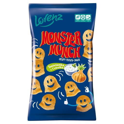 Monster Munch chrumkavý krém s cibuľou 100g