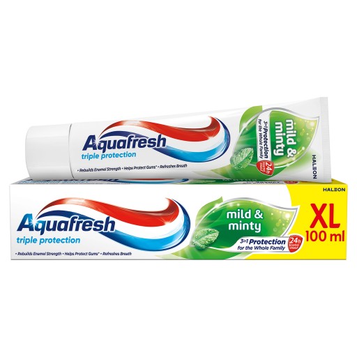GSK Aquafresh3 zubná pasta 100ml XL Triple Protection Fresh&Minty