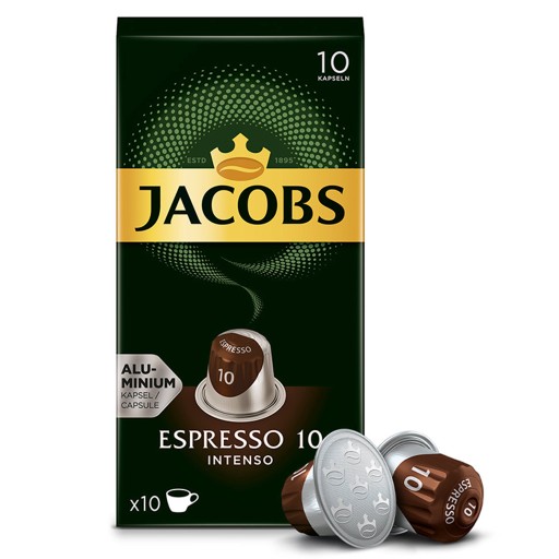 Kapsuly Nespresso Jacobs Espresso Intenso 10 ks.