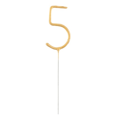 Prskavky číslo 5 17 cm 1 ks.