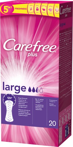 Carefree Plus Large hygienické vložky 20 ks