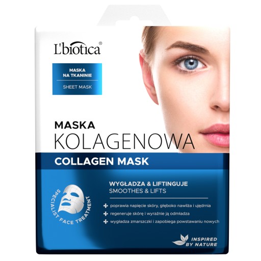 Kolagénová pleťová maska Lbiotica 23 ml