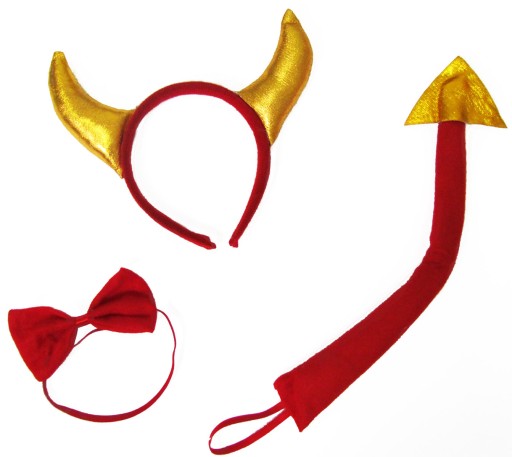 SET DEVIL OUTFIT SET ČELENKA EARS TAIL