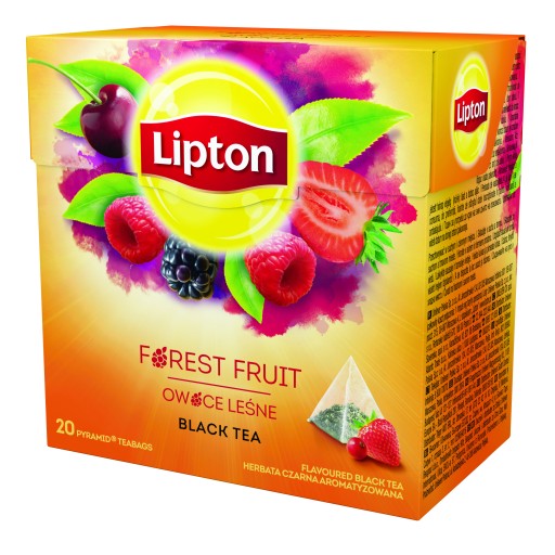 Čierny čaj Lipton Pyramídy lesného ovocia 20 ks
