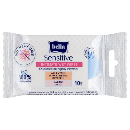 Bella Vlhčené obrúsky na intímnu hygienu 10s