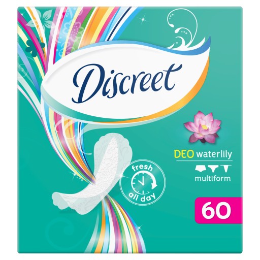 Diskrétne hygienické vložky Waterlily Multiform Priedušné 60 kusov