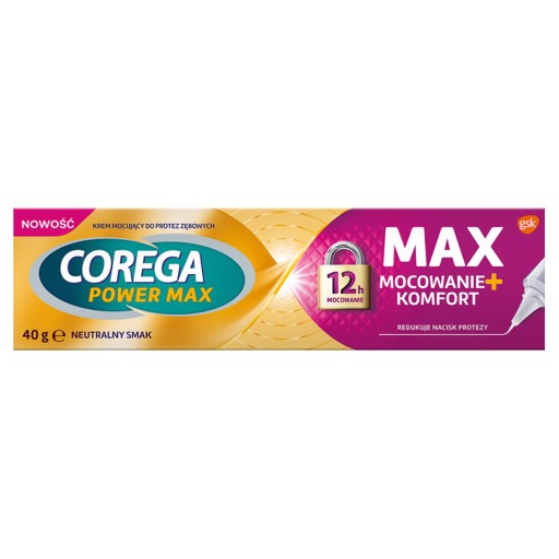 COREGA KRÉM 40G MAX FIXACIA + KOMFORT