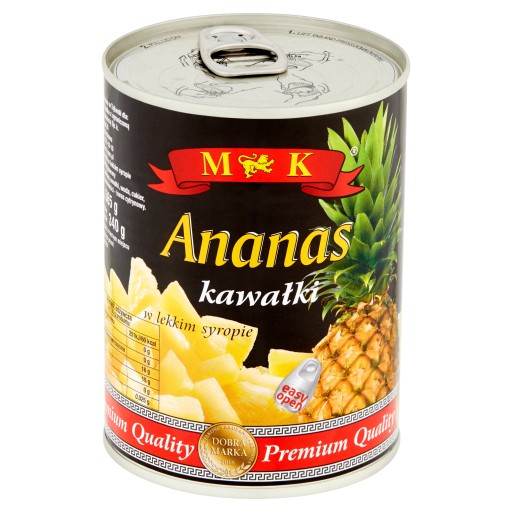 Kúsky ananásu v light sirupe MK