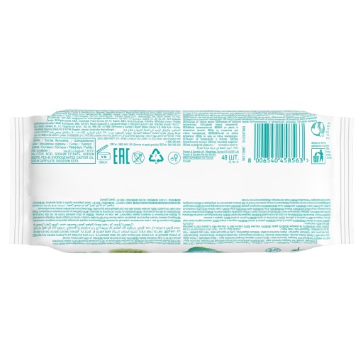 PAMPERS HARMONIE AQUA 99% VODA VLHČENÉ Utierky PRE BOJČATÁ 48KS