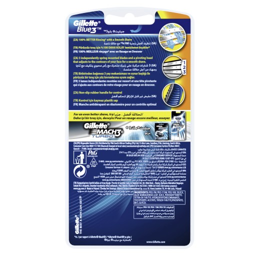 GILLETTE BLUE 3 COMFORT Holiace strojčeky 6 ks